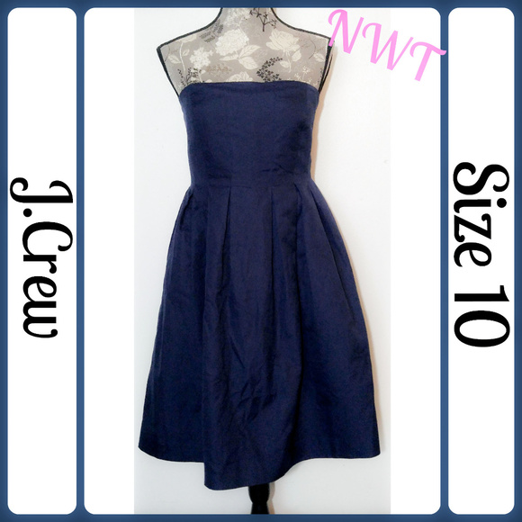 Nwt J.Crew Special Occ. Claudine Box Pleat Dress - Picture 2 of 7